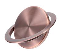 ARTIBETTER Couvercle de Poubelle Encastré Rond en Acier Inoxydable Couvercle Basculant Intégré Anti-Odeurs Petit Modèle Rouge pour Poubelle de Comptoir la Cuisine et Salle de Bain