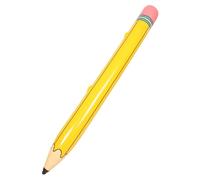 ARTIBETTER Crayon Gonflable Géant en Pvc 115x10 Cm Jaune, Accessoire Déco Rentrée Scolaire, Ballon Décoratif pour Fête Anniversaire et Salle de onflable Ludique et Portable