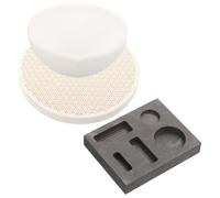 ARTIBETTER Creuset En Graphite 3Pcs Outil De Fusion Portable Pour Fonderie Diy IdéAl Pour L'Argent Et Joaillerie RéSistant À La Chaleur Et À La Corrosion