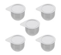 Artibetter Creuset en Nickel Couvercle 30 ML, Lot de 5 Pièces, Outil Multifonction de Fusion et Raffinage, Haute Résistance Chimique, Isolation Thermique pour Laboratoire et