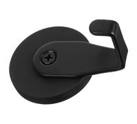 Artibetter Crochet Magnétique Noir Petit Angle Droit 53g Aimant Puissant pour Porte-couronne, Support Métal Résistant aux Rayures, la Cuisine Salle de Bain Frigo Rangement Clés