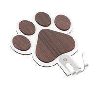 Artibetter Crochet Porte-serviettes en Bois Blanc Design Patte Unique, Installation Facile et Capacité de Charge Élevée pour Salle de Bain Cuisine