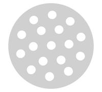 Artibetter Cuisson Fer Ronde pour Barbecue Plaque de Remplacement Ventilée pour Camping et Cuisson Extérieure Séparation pour Foyer et Barbecue Portable