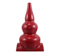 Artibetter Décoration de Toit en Calebasse Rouge Foncé pour Gazebo Traditionnel Chinois, Garniture Hexagonale Résistante aux Intempéries, Ornements Architecturaux Vintage Faciles à Installer