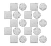 Artibetter Disques à Tresser Kumihimo 20 Pcs - Outils de Tissage en Plastique Résistant - Disques Carrés 10X10 CM 40 Trous Ronds 10X10 CM 32 Trous - Accessoires pour Bracelets Nœuds Chinois