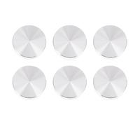 Artibetter Disques Ronds Argentés Lot de 6 en Alliage D'aluminium Épais Antirouille et Faciles à Installer pour Plateaux de Table en Verre pour Adaptés aux Hôtels et Bureaux