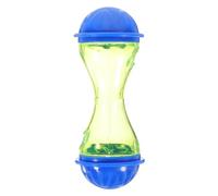 Artibetter Distributeur de Friandises Lapin et Exercice 2pcs en Plastique Bleu Forme Os, Interactif Alimentation Lente pour Lapin et Cochon d'Inde Pendant Le Repas