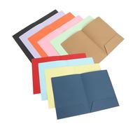 Artibetter Dossiers A4 Kraft À Double Poche 10 Pièces Organisateur Documentaire Pour Bureau Maison Contrats Et Archives