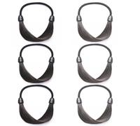 Artibetter Élastiques pour Queue de Cheval en Soie Haute Température 6pcs Design Élastique Pratique et Facile à Utiliser Marron lors de Mariages et Réunions Entre Amies pour Femmes
