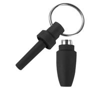 Artibetter Emporte-pièces à Cigares Portable en Acier Inoxydable et Silicone Noir, Outil Perforateur pour Créer un Petit Trou Tirage Lisse et Régulier, Accessoire pour Fumeurs de Cigares