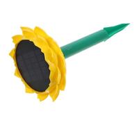 Artibetter Enceinte sans Fil de Lotus Jaune, Étanche et Alimentée à L'énergie Solaire, pour Écouter Musique Bouddhiste en Extérieur Batterie 500mah