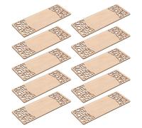 Artibetter Ensemble de 10 Marque-pages en Bambou Léger et Lisse, Décoratifs et Vierges, pour Lecture et Loisirs Créatifs, Style Simple et Naturel