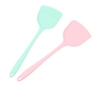 Artibetter Ensemble de 2 Spatules en Silicone Antiadhésives Cuisine, Ustensiles Résistants Chaleur Rangement Pratique, pour Cuisson Quotidienne Couleur Aléatoire