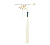 ARTIBETTER Épingle à Cheveux Rétro à Pompon et Fleur en Métal Brillant, Chignon Décoratif pour Femmes et Filles, Accessoire Cheveux Traditionnel Chinois, pour Coiffures Élégantes