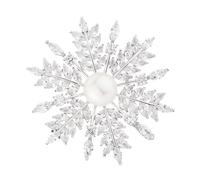 ARTIBETTER Épingle Décorative Feuille Argentée pour Femme, Broche Élégante pour Robe et Tailleur, Ornement de Ornement, Accessoire Bijou pour Mariage et Occasions Festives