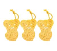 Artibetter Éponge de Naturelle en Cellulose de Pâte de Bois 3pcs, Confortable et Absorbante, Bain des Adultes et Bébés Plusieurs styles