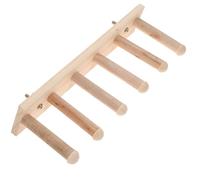Artibetter Escalier Mural pour Chat en Bois Khaki Stabilité et Augmentation de Friction, Meuble Mural pour Grimper et Se Reposer en Intérieur
