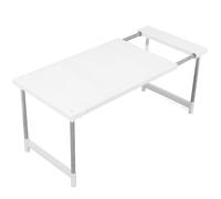 Artibetter Étagère Cuisine Ajustable Gain de Place en Acier Inoxydable et PP, Support Double Couche Crochets pour Organiser Épices et Ustensiles