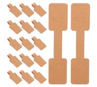 Artibetter Étiquettes Autocollantes pour Bijoux Adhérence sans Résidu Forme Rectangulaire 200 Pièces Marron en Papier pour Organisation et Tarification des Colliers et Boucles D'oreilles