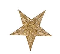 Artibetter Étoile de Noël à Suspendre en Métal 3D Étoile de Grange 30Cm Décoration Murale Étoiles en Métal pour L'extérieur Ou L'intérieur Rustique Vintage Western Country Home Ferme Art
