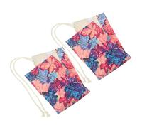 Artibetter Étui à Crayons en Toile 48 Emplacements Motif Feuille D’Érable Violet Pochette Roulante Fait Main pour Pinceaux Aquarelle et Peinture à L’Huile Rangement Artiste Portable pour