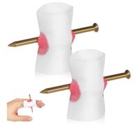 Artibetter Faux Ongle Sanglant et Clou Traversant Doigt 2 Pièces en Plastique pour Farces Halloween et Soirées Déguisées