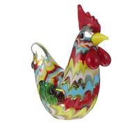 Artibetter Figurine Coq Décoratif Verre Coloré Modèle Animal Créatif Ornement de Bureau Élégant et Sculpture Artisanale pour Maison et Salon