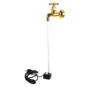 Artibetter Floating Tap Fountain Garden Yard Ornament with Creative Water Flow Device DIY Friendly Plastic Material Outdoor Decor 1 Set