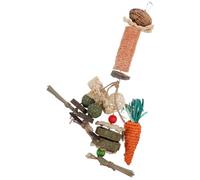 Artibetter Friandises à Mâcher en Fibres Naturelles de Maïs pour Lapins et Petits Rongeurs Suspendu pour Mastication Favorise L’Usure des Dents Stimulant et Apaisant Paquet de 1 Pièce