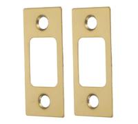 ARTIBETTER Gâches de Porte Lot de 2 Plaques de Quincaillerie d'Angle en Acier Inoxydable pour Portes en Bois Accessoires de Serrure pour Sécurité Maison et Bureau