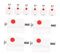 ARTIBETTER Goupille De Verrouillage à Ressort Abs 10pcs Pour Porte D'armoire Loquet De Sécurité Blanc Couvercle Installation Simple Et Robuste