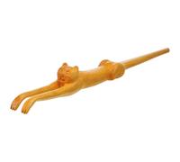 Artibetter Grattoir Corps en Bois Forme Chat Manche Long, Outil de Massage Sûr et Ergonomique, Surface Lisse pour Soulagement des Démangeaisons en Milieu de Travail en Voyage