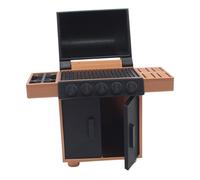 Artibetter Gril Pliant Portable Meubles Miniatures de Maison de poupée Table et chaises de Maison de poupée Maison de poupée avec cheminée Miniature Maison de poupée Miniature Four pla