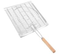 Artibetter Grill de Table Inoxydable avec Poignée Pliable Support Multiusage pour Toast Barbecue et Camping de Cuisson pour Cuisine et Pique-