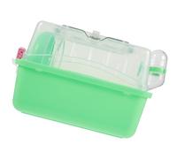 Artibetter Grosse Cage à Hamster en Plastique Espace d'exercice et Accessoires Détachables, pour Gerbils et Souris, Cage Château Plateau Amovible