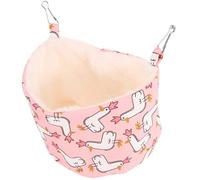 Artibetter Hamac Suspendu en Tissu Confortable pour Petits Animaux, Lit Chaud Facile à Installer pour Cages en Climat Froid, Adapté aux Hamsters et Perroquets