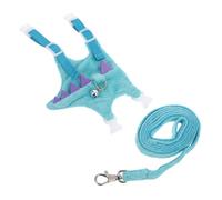 ARTIBETTER Harnais et Laisse pour Petits Animaux - Harnais Veste Réglable Bleu pour Lapins Furets Hamsters et Dragons Barbus - Sangle de Traction Solide pour Promenades en Extérieur et