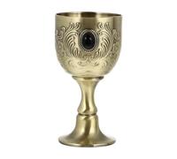 Artibetter Kings Royal Calice Saint Calice Doré Gobelets royaux médiévales Laiton Vintage Calice Doré