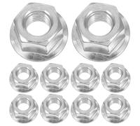 Artibetter Kit D'accessoires en Acier Argenté 15 Pièces Adaptateur de Perçage Sécurisé pour Fixation Stable et Fiable pour Écrous de Barre de Tronçonneuse