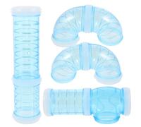 Artibetter Kit de Labyrinthe pour Hamster 8 Pièces en Plastique Transparent, Tunnel de Cage Soi-même Connecteurs, Accessoires pour Cage à Hamster et Cobayes, Jeu D'extension Extérieur