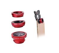 Artibetter Kit de Photographie - 2 Ensembles Dobjectifs Macro Grand Angle Et Fisheye - Clip Universel pour Objectif Dappareil Photo de Téléphone - Objectif