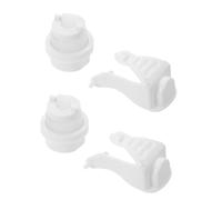 ARTIBETTER Kit de Pièces Détachées avec Pompe de Remplacement 2 Ensembles et Tige Poussée en Plastique pour Usage Hygiénique et Dosage Précis pour Distributeur de Dentifrice Mural