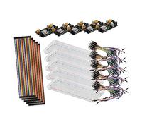 Artibetter Kit de Plaque Essai avec Fil de Connexion Broches Module Alimentation pour Montage et Expériences
