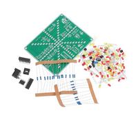 Artibetter Kit de Soudure Pédagogique DIY Modules LED Rouge et Jaune, Pratique de Soudure Larges Pastilles, Plastique Solide, pour Apprentissage et Bricolage