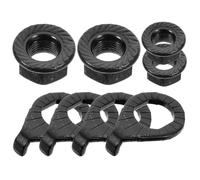 Artibetter Kit D'écrous à Bride en Fer pour Vélo 8 Pièces, Résistants la Rouille et Difficiles à Déformer, Crochets pour Fourche Avant et Arrière, Capuchons Antidérapants