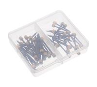 ARTIBETTER Kit Suspendre de Tableaux 50 Pcs Clous à Tête en Cuivre Noir pour Cadres Photo - Petits Clous de Quincaillerie Robustes pour Accrocher Tableaux, Miroirs, Œuvres D’art sur Mur