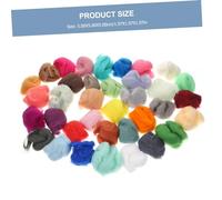 ARTIBETTER Laine Cardée Couleurs pour Feutrage à Laiguille et Humide Kit DIY avec Pochons Réutilisables pour Artisanales Variées et Décoration
