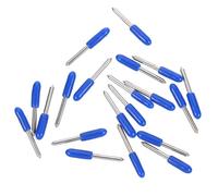 Artibetter Lames de Lettrage 60° Manchon Bleu 20 Pièces Outil de Traceur de Découpe pour Machine de Gravure Cutter de Précision Compatible Fraise à Graver pour Vinyle et Films