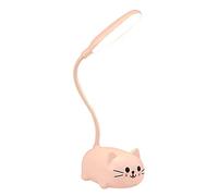 Artibetter Lampe De Bureau Rose Chat Kawaii Lampe De Table Rechargeable Usb Pour Enfants À Poser Douce Pour Chambre Fille Compacte 26Cm