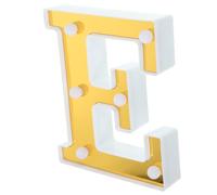 Artibetter Lettre Lumineuse LED Dorée e sans Pile, Décoration Lumineuse D'ambiance Festive, Veilleuse à LED pour Mariage, Noël Et Chambre, Panneau Lumineux Modulable, Lampe Décorative Romantique